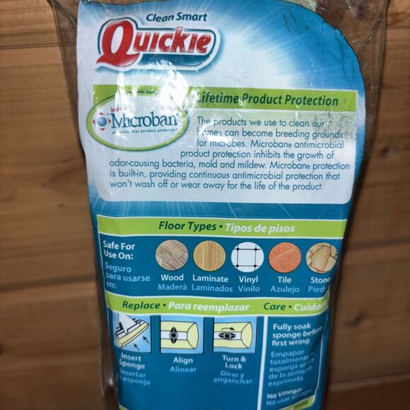 Quickie Homepro Roller Mop Refill Type M Fits Mop #058MB 058BMB Clean Smart NEW - Picture 5 of 5